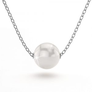 8mm Akoya Pearl 18ct White Gold 14Inch Necklace