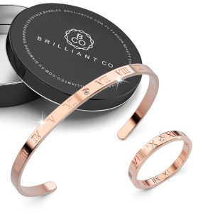 Boxed Mystical Allure Bangle and Ring Set in Rose Gold